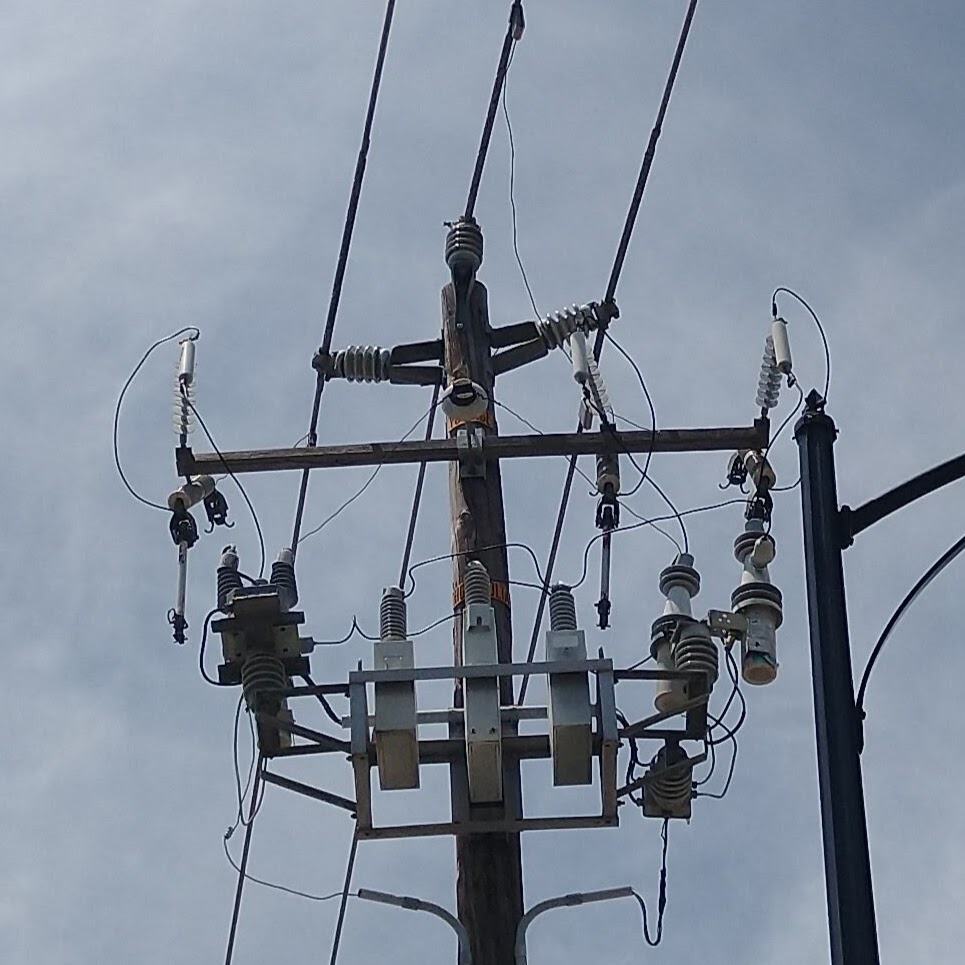 Equipment on a utility pole