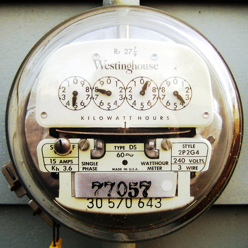 A house electricity meter