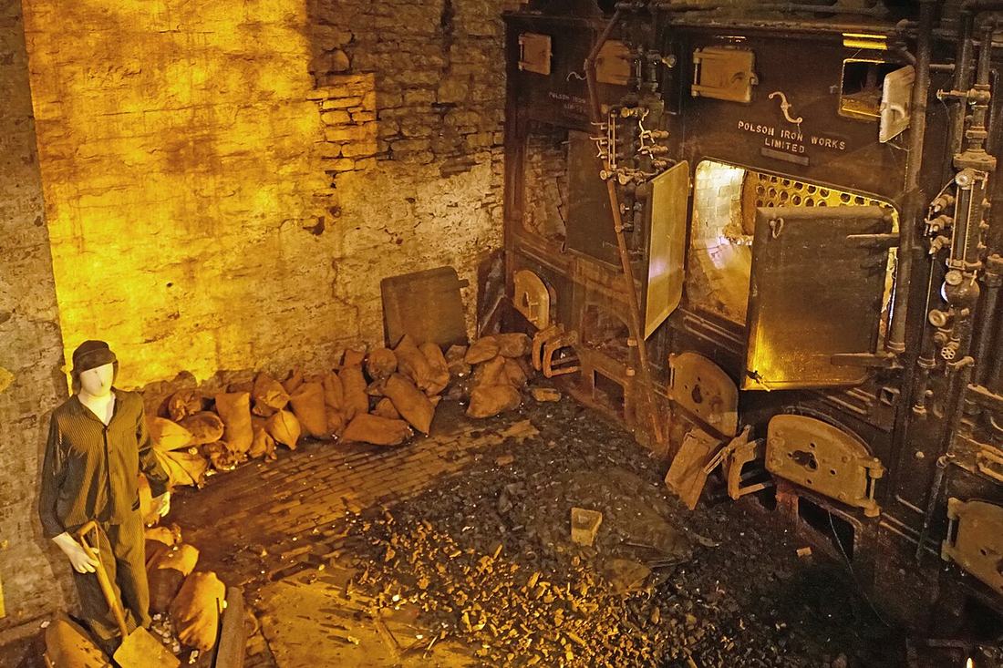 A coal furnace